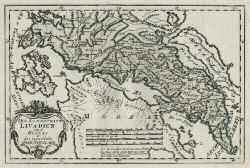 Επιχρωματισμένος χαλκόγραφος χάρτης της τουρκικής αυτοκρατορίας στην Ευρώπη και την Ασία.