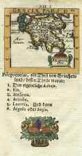 1733 MULLER J.U. PELOPONESUS. 1692.