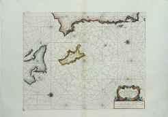 CARTA MARITIMA DELLA PARTE MERIDIONALE DELLA CEFALONIA com anche l' isola del ZANTE e la costa di MOREA da C. Chiarese fn a C. Sapienza. 1664-98. Σε έκδοση του Coronelli.