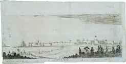 VAREA VEDUTA DI CORONE. 1713. Χαλκογραφία της Κορώνης.