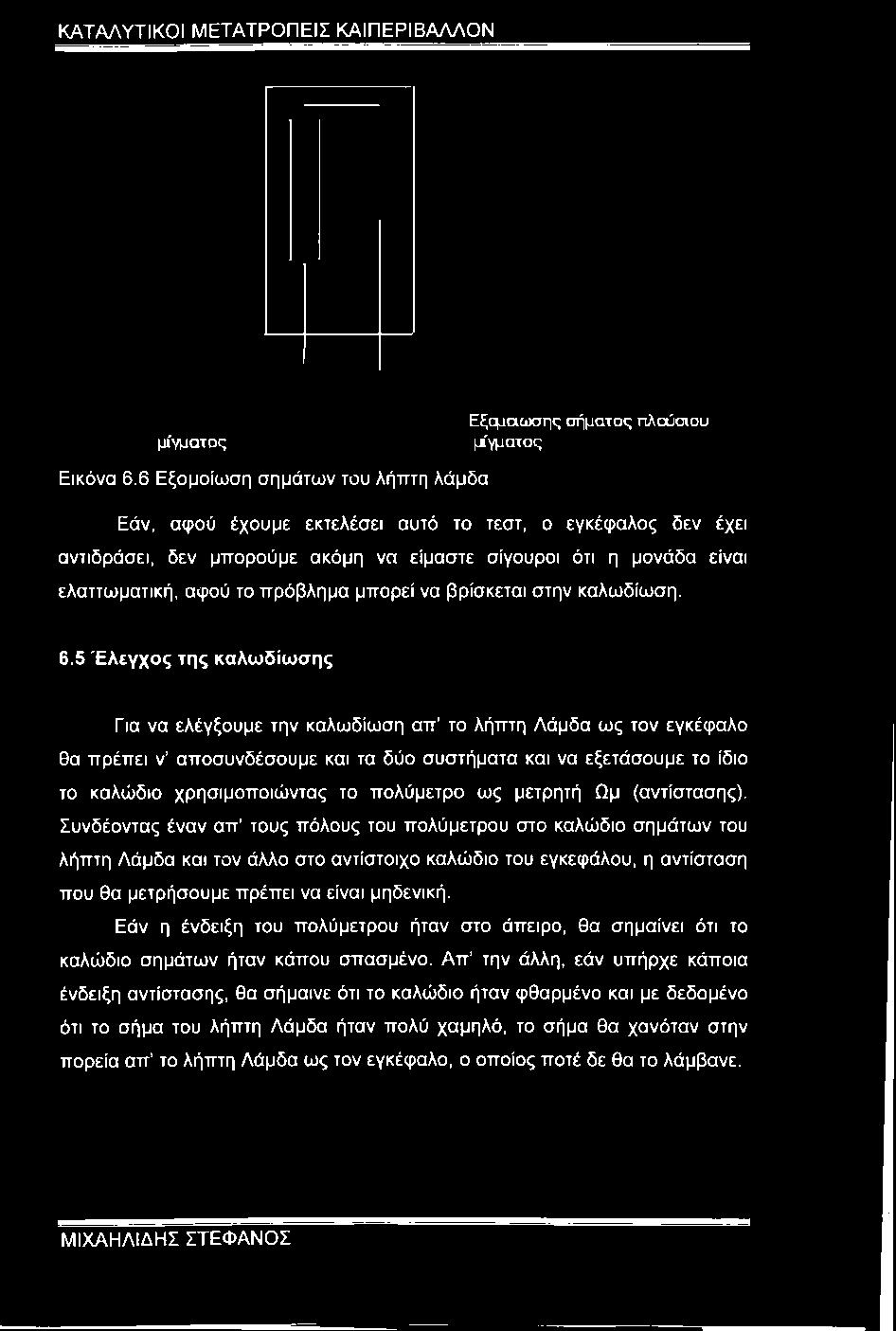 είμαστε σίγουροι ότι η μονάδα είναι ελαττωματική, αφού το πρόβλημα μπορεί να βρίσκεται στην καλωδίωση. 6.