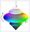 (2008-55 (2008-56 RGB memoria unei imagini Spaţiul de culoare HSV 24-bit: imagine 640 480 pixeli 24 640 480 = 7,372,800 bits 7,372,800 / 8 = 921,600 bytes Vezi cursul 1 - unităţi de măsură a