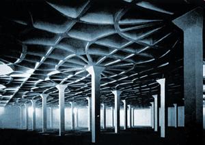 2 3 1 Gatti Wool Factory, Rome, 1951, Carlo Cestello Guidi, architect Pier Luigi Nervi, engineer Πηγή: