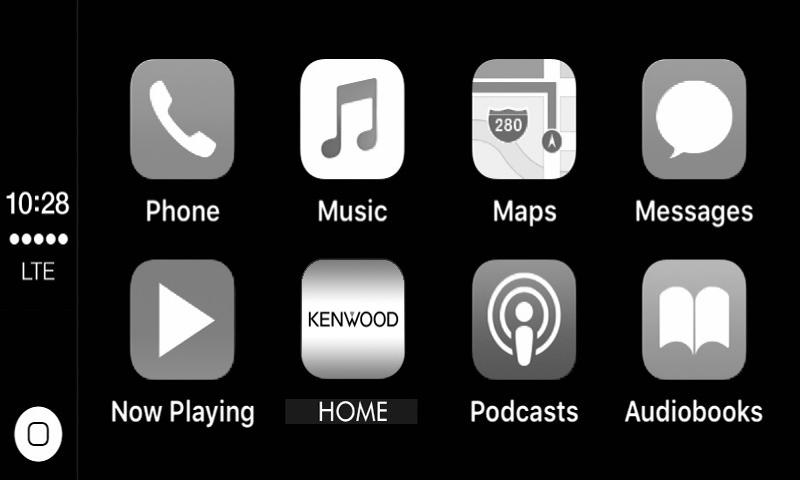 APPS Android Auto /Apple CarPlay/Mirroring ÑÑΠλήκτρα χειρισμού και διαθέσιμες εφαρμογές στην αρχική οθόνη του CarPlay Μπορείτε να χρησιμοποιήσετε τις εφαρμογές του συνδεδεμένου iphone.