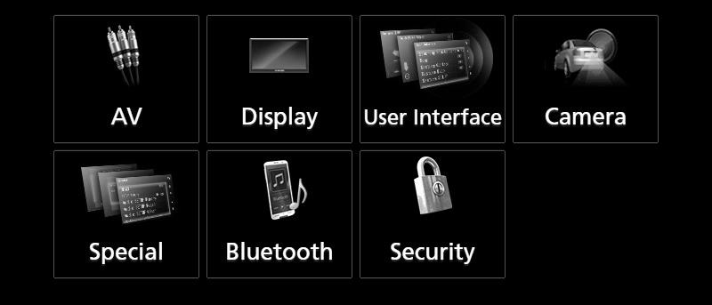 Έλεγχος Bluetooth Ρύθμιση Hands-Free Μπορείτε να πραγματοποιήσετε διάφορες ρυθμίσεις σχετικά με τη λειτουργία handsfree. 1 Πατήστε το πλήκτρο [MENU]. hhεμφανίζεται το αναδυόμενο μενού.