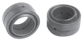 + GEZ-ES INCH - SPHERICAL PLAIN BEARINGS WITH SINGLE FRACTURED RACE B D W T O F a o ULT. BEARING DIA. DIA. WIDTH WIDTH DIA. CMFR MIS STATIC APPROX. PART NO. ANG. RADIAL WEIGHT OPEN SEALED MAX. MIN.