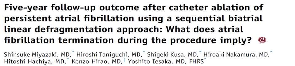 Initial ablation procedure: The termination site was the PV antrum