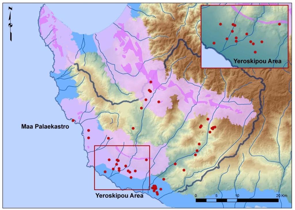 GIS Ανάλυση: εγγύτητα θέσεων σε