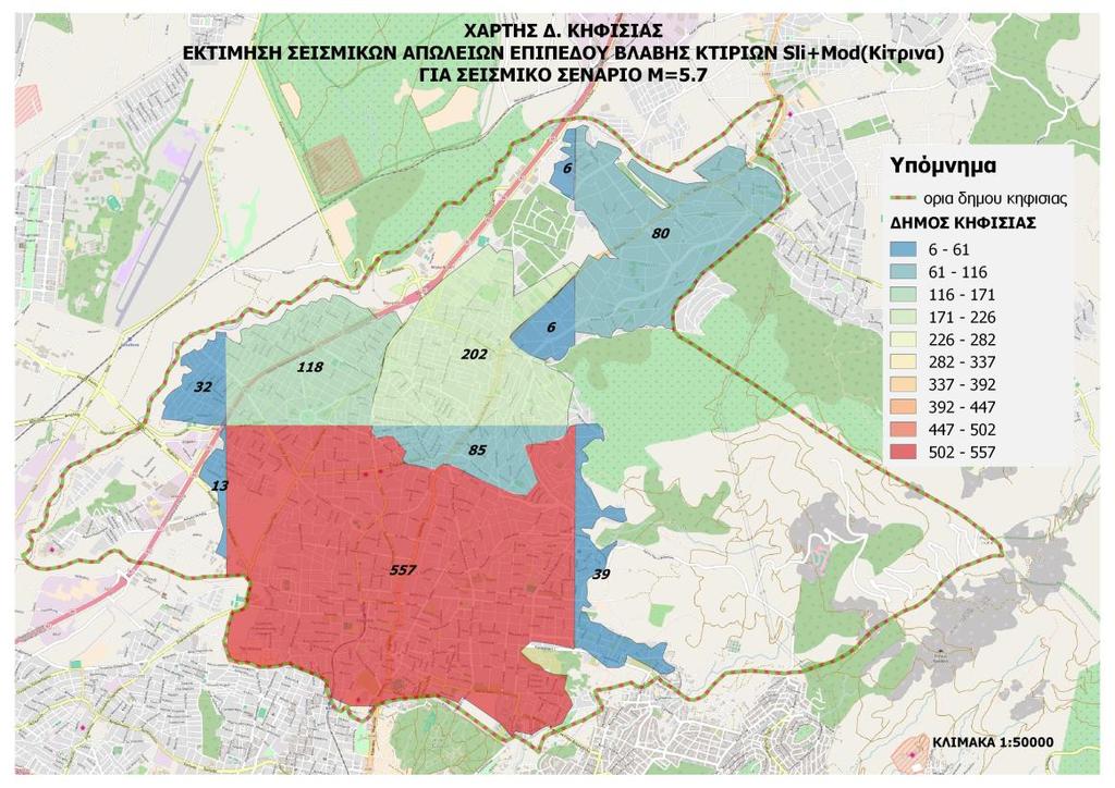 Θεσσαλονίκη, 1-12 Νοεμβρίου 216 ΕΚΤΙΜΗΣΗ ΤΡΑΥΜΑΤΙΣΜΩΝ ΕΠΙΠΕΔΟΥ S3+S4 4 385 35 Αριθμός Τραυματισμένων 3 25 2 15 1 5 248 54 2 1 14 2 1 17 24 34 3 1 1 15 5.5R 5.7R 5.9R 6.1R 6.