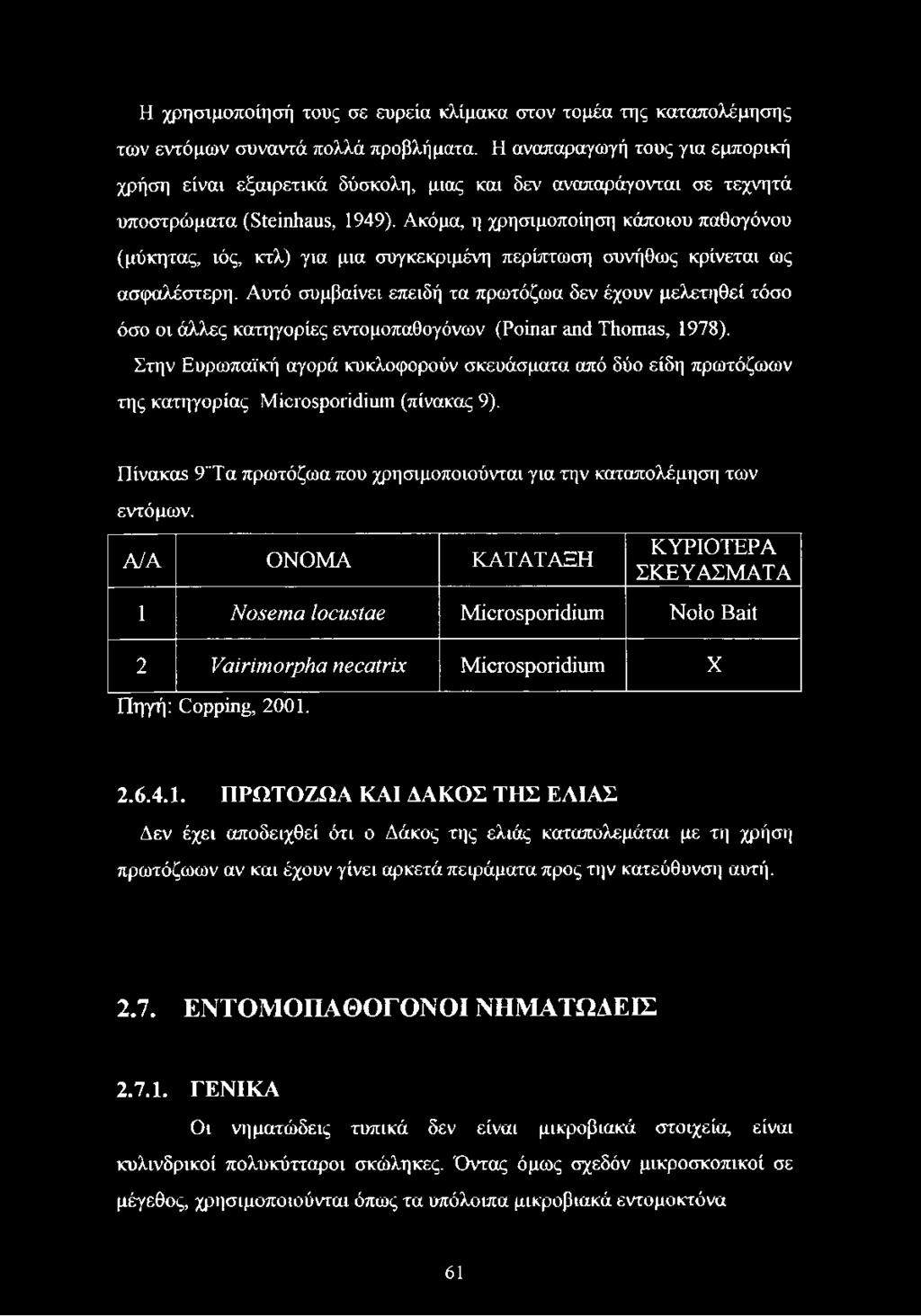 Ακόμα, η χρησιμοποίηση κάποιου παθογόνου (μύκητας, ιός, κτλ) για μια συγκεκριμένη περίπτωση συνήθως κρίνεται ως ασφαλέστερη.