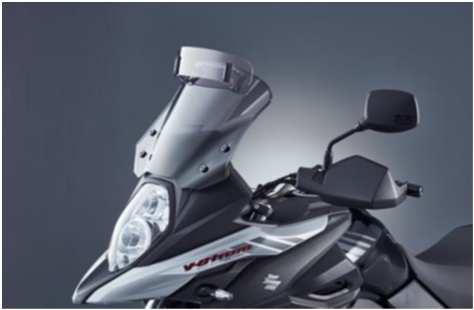 Vario Touring Ζελατίνα ιαφανές ακρυλικό υλικό Προσαρµόζεται σε 7 θέσεις, µειώνοντας την πίεση του αέρα κατά την οδήγηση και αυξάνοντας την