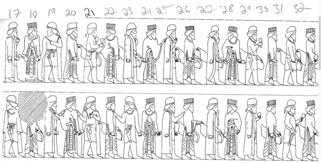 the positions on a grid to mark a noble