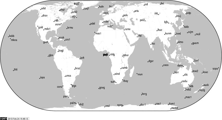 Γεωδαιτικά Δίκτυα GNSS και Γεωδυναμική. Η Περιοχή της Σαντορίνης από τις 17 Απριλίου 2011 (GPS Week 1632) και το αντικαθιστά το IGb08 στις 6 Οκτωβρίου 2012. Είναι στενά συνδεδεμένο με το ITRF2008.
