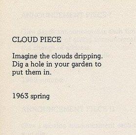 Yoko Ono Cloud Piece Οδηγίες για τη ζωή Κάθε σύντομο κείμενο ζητάει από τον