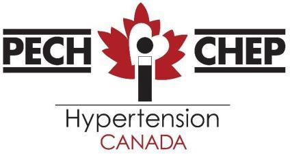 2016 CHEP Guidelines New recommended treatment targets Population SBP DBP High Risk < 120 mmhg NA Diabetes < 130 mmhg < 80 mmhg All others