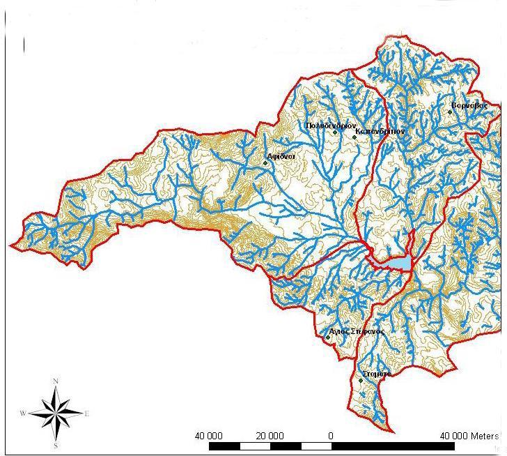 6.2 Υδρολογική λεκάνη της Λίμνης Μαραθώνα Η λίμνη του Μαραθώνα ή σωστότερα ο ταμιευτήρας είναι ένα τεχνητό έργο που δημιουργήθηκε ύστερα από την κατασκευή του ομώνυμου φράγματος στη συμβολή των
