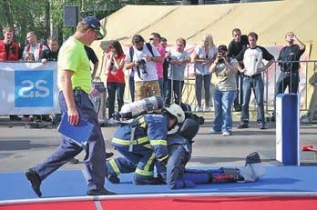 Udeležili so se ga tudi trije operativni gasilci iz Gasilske zveze Medvode: Žiga Burgar in Boštjan Burgar (oba sta sicer člana PGD Zbilje) in Jure Lombar (član PGD Sora). Za kakšno tekmovanje gre?