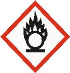 Εικονογράμματα κινδύνου : Προειδοποιητική λέξη : Κίνδυνος Δηλώσεις επικινδυνότητας : H272 Μπορεί να αναζωπυρώσει την πυρκαγιά; οξειδωτικό. H315 Προκαλεί ερεθισμό του δέρματος.