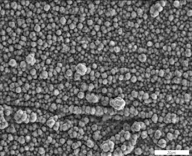 6 SEM micrographs of Ni-Mo-Zn electrodeposit at 250mA/cm2 current
