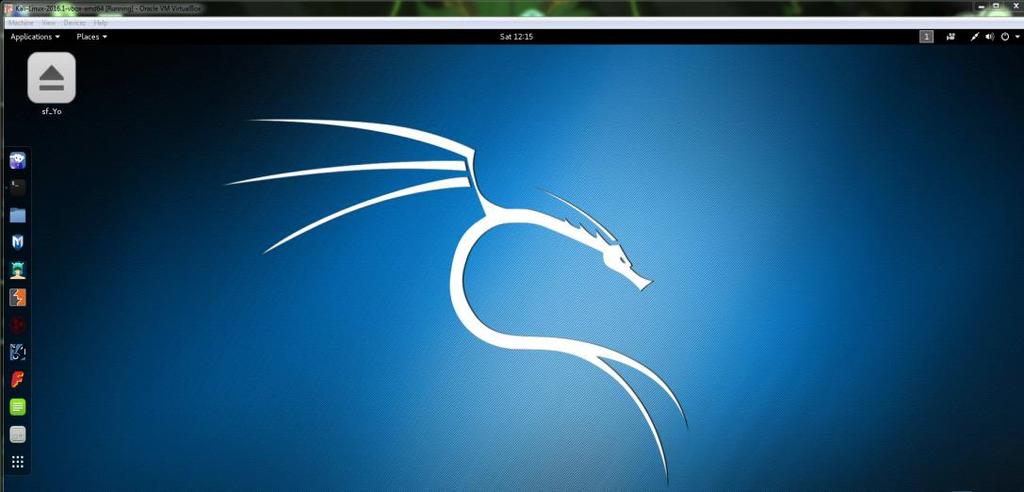 Εικόνα 3-2: Το περιβάλλον Kali Linux Το Metaspoitable 2 είναι μια εσκεμμένα ευπαθής Linux εικονική μηχανή, σχεδιασμένη ακριβώς για το σκοπό της