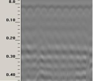 Σημειώνεται ότι με κατάλληλη μεταβολή της αντίθεσης της εικόνας (contrast) στο νωπό δοκίμιο θα μπορούσαν να εντοπιστούν οι στόχοι που βρίσκονται εγγύτερα στην επιφάνεια, όχι όμως εκείνοι που,