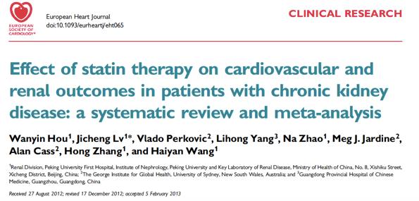 Conclusion: Statin therapy reduces the risk of major CV