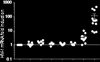 Single LRA + Bryostatin- + Disulfiram 60 60 40 40 20 20 0 0 Dis ram JQ Dis ram JQ Panobinostat Romidepsin Panobinostat Vorinostat Romidepsin Vorinostat Bryostatin- Prostratin Bryostatin- Prostratin