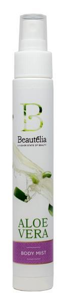 BEAUTELIA BODY MIST ALOE VERA Σπρέι σώματος με περιποιητική αλόη και ελαφριά γαλακτώδη μορφή. Δεν περιέχει οινόπνευμα δεν ξηραίνει το δέρμα Ο χυμός αλόης προσφέρει προστασία και αναζωογόνηση.