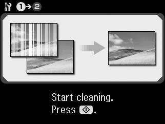 If quality does not improve after cleaning four times, leave the printer on for at least six hours. Then try cleaning the print head again. If quality still does not improve, contact Epson support.