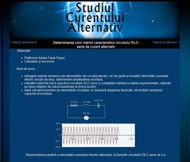 Conferinţa Naţională de Învăţământ Virtual, ediţia a V-a, 009 37 valorilor acestora în circuit.