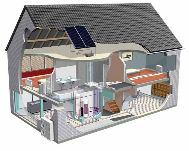 38 Aplikacije zrak-voda Sistem Monoblok Vse je združeno v eni zunanji enoti Poleg ločenih sistemov Daikin Altherma je Daikin predstavil tudi