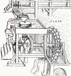 8 ΤΕΧΝΟΛΟΓΙΑ Ο νερόμυλος είναι η πρώτη μηχανή παραγωγής έργου που κατασκεύασε ο άνθρωπος χρησιμοποιώντας το νερό, μία μορφή φυσικής, ήπιας ως προς το περιβάλλον και ανανεώσιμης πηγής ενέργειας.
