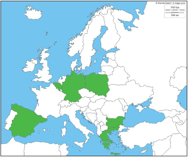 3.3 Δειγματοληψία Βήμα 1. Για την ένταξη των νηπιαγωγείων στη μελέτη, δημιουργήθηκε μία λίστα με όλους τους δήμους που βρίσκονταν σε απόσταση μέχρι 25 χλμ. από κάθε ινστιτούτο σε κάθε χώρα. Βήμα 2.