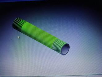 35 berdiameter 19 mm sedalam 20 mm e) Memotong teflon pada panjang 42 mm 3) Laras a) Memotong