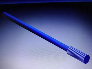 Memotong teflon sepanjang 25 mm 5) Patcher a) Melarik dibahagian tengah besi patcher sepanjang