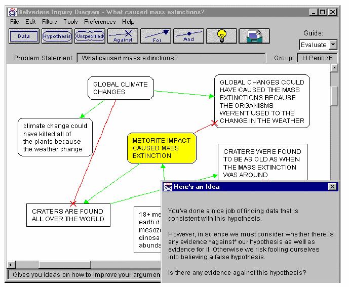 BELVEDERE: argumentation tool