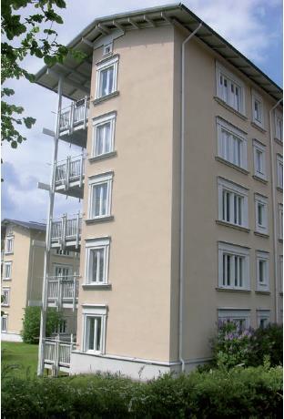 1.2.3 Παραδείγματα CLT κατοικιών 1.2.3.1 Παράδειγμα σουηδικής CLT κατοικίας Εικόνα 1.20 Το CLT τετραώροφο κτίριο κατοικιών στη Σουηδία Το κτίριο (Εικόνα 1.