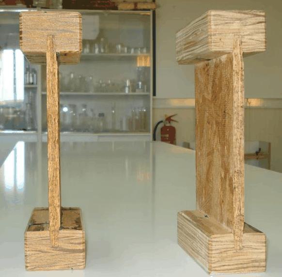 2.2.6 Δοκοί τύπου Ι Οι δοκοί τύπου Ι (βλέπε εικόνα 2.10) είναι κατασκευασμένοι από συνδυασμό δομικών ξύλων.