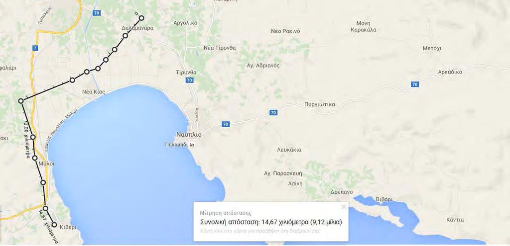 οδηγίας IEEE Std 1410 TM 2010 N g = 0,04 x (15) 1,25 = 1,180793803 κεραυνούς / km 2 / έτος Το μέσο ύψος της γραμμής θεωρούμε πως είναι τα 12 m και