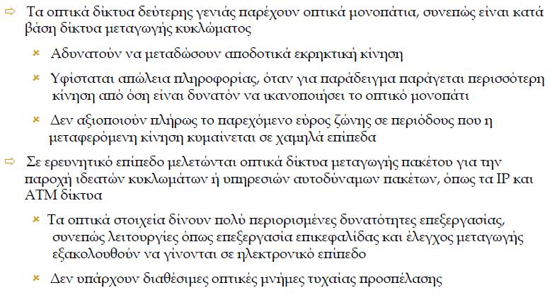 Οπτικά δίκτυα