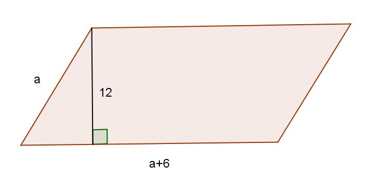Duljine osnovica jednakokračnoga trapeza su 0 cm i 6 cm, a površina