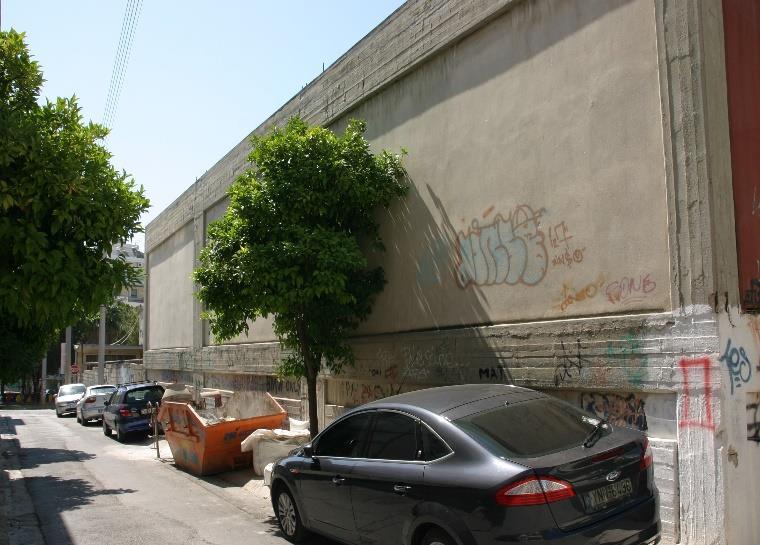 βορειοδυτικού τμήματος του συγκροτήματος, ανάμεσα από τα κτίρια Α