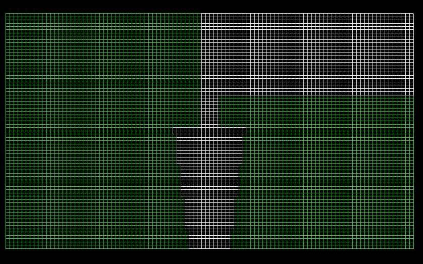 Σχήµα 5.8: Άνω όψη (top layer) της γεωµετρίας που προέκυψε Στα σχήµατα 5.9 και 5.