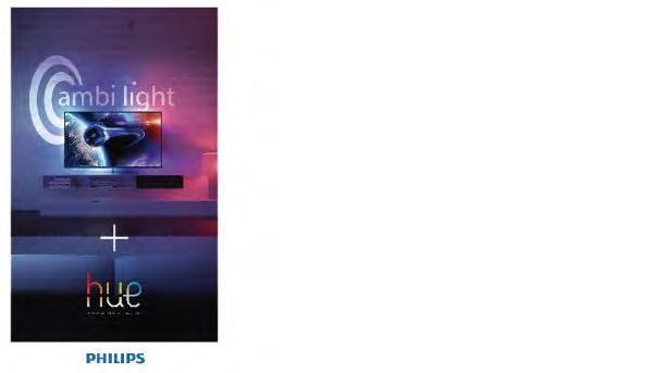 Με τους λαμπτήρες Philips hue, το εφέ Ambilight θα απλωθεί σε όλο το χώρο.