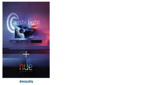 Με τους λαμπτήρες Philips hue, το εφέ Ambilight θα απλωθεί σε όλο το χώρο.