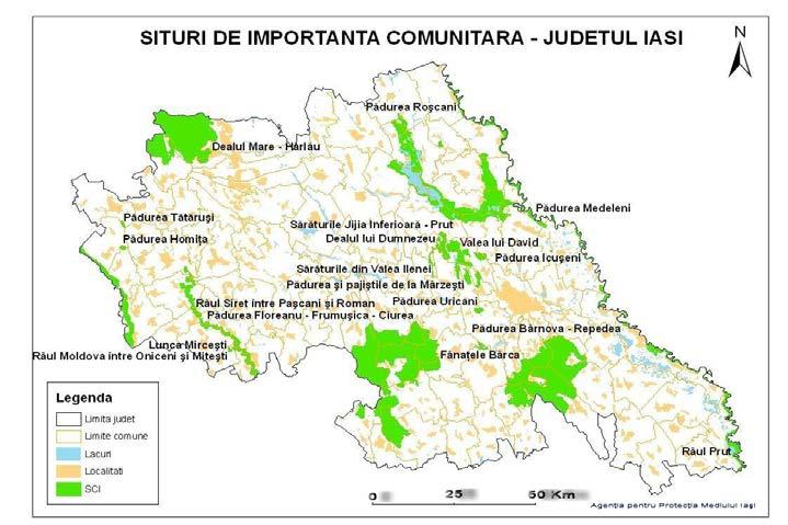 Nr. crt. Denumire Localizare Suprafaţa (ha) Totală Pe terit. judeţului Suprafaţa suprapusă pe supraf. ANP de interes naţional (%) Suprafaţa ocupată din supraf.