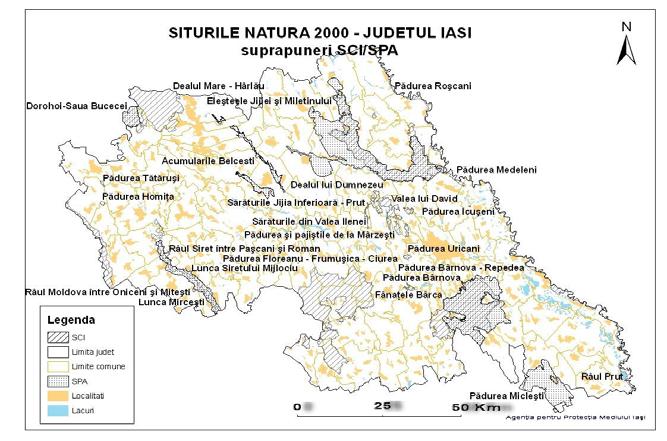 736 0 0,31 19 ROSCI0378 Râul Siret între Paşcani Judeţele Iaşi, Neamţ; Judeţul Iaşi UAT: Al.I. Cuza, Butea, şi Roman Hălăuceşti, Mirceşti, Mogoşeşti-Siret, 3 711 2 264 0 0,41 Paşcani, Ruginoasa, Răchiteni, Stolniceni-Prăjescu TOTAL 67 356 22,237 Figura Nr.