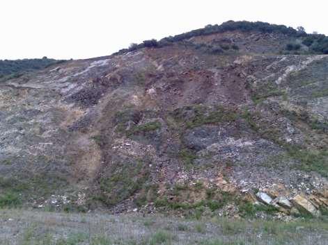 Πολύ φτωχή ποιότητα βραχομάζας στο σύνολό της στα μέτωπα εκσκαφής (Κατ.