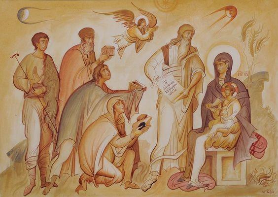 star, they rejoiced exceedingly with great joy; and going into the house they saw the child with Mary his mother, and they fell down and worshiped him.