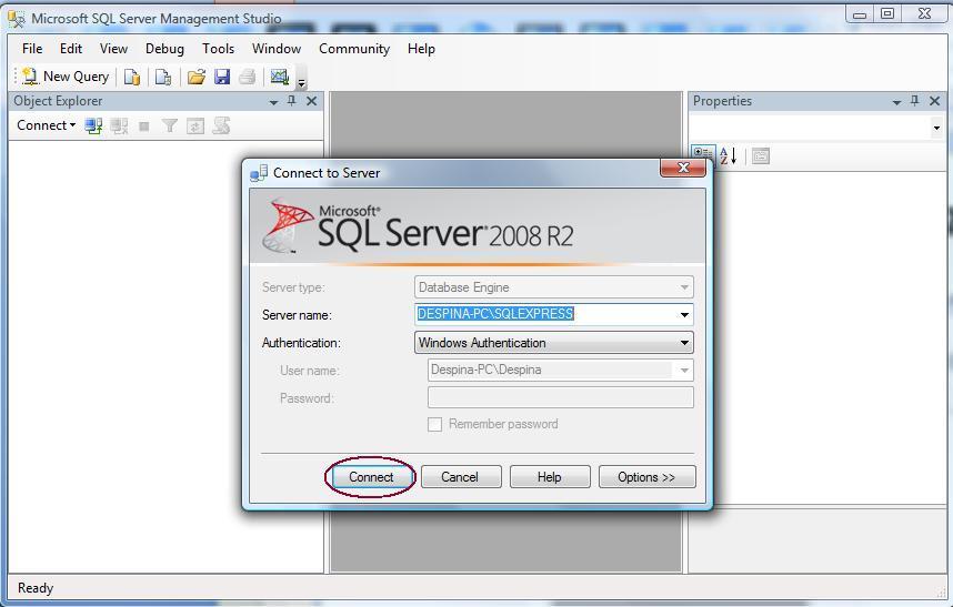 ΔΗΜΙΟΥΓΙΑ ΒΔ ΜΕ SQL SERVER 2008